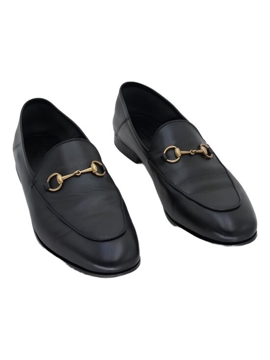 Gucci Shoes - Gucci Womens's Brixton Leather Loafers Black Sz US 11.5M EU 41.5